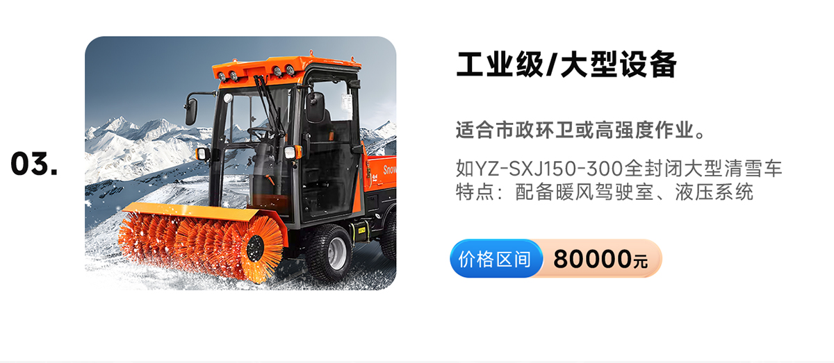 扬子YZ-SXJ150-300全封闭大型清雪车